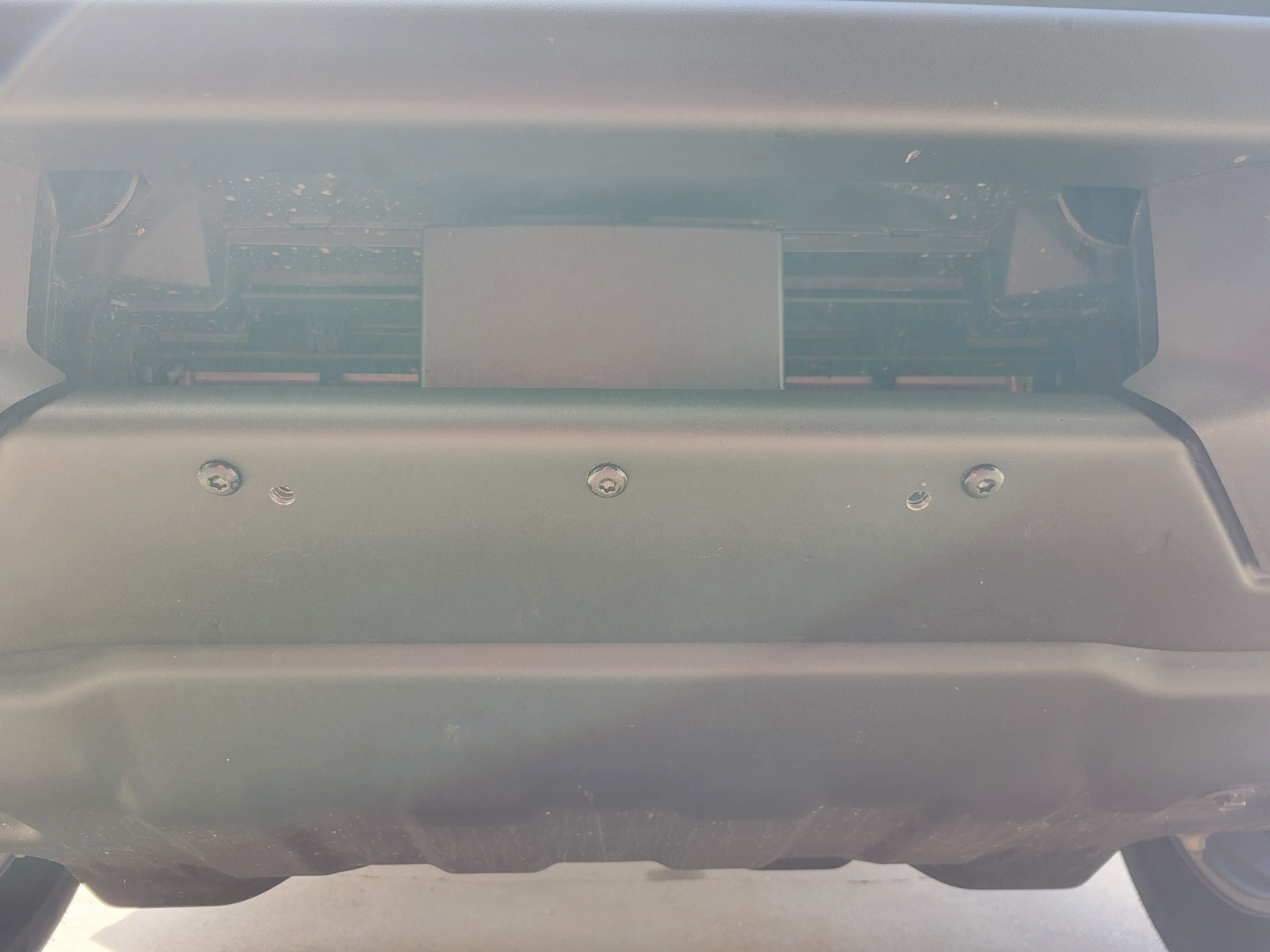 Front License Plate - Does center mounting interfere with sensors