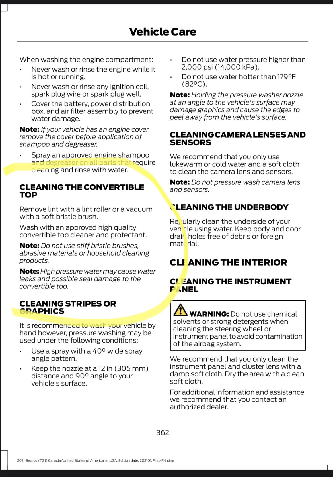 Soft top window cleaner Bronco Nation