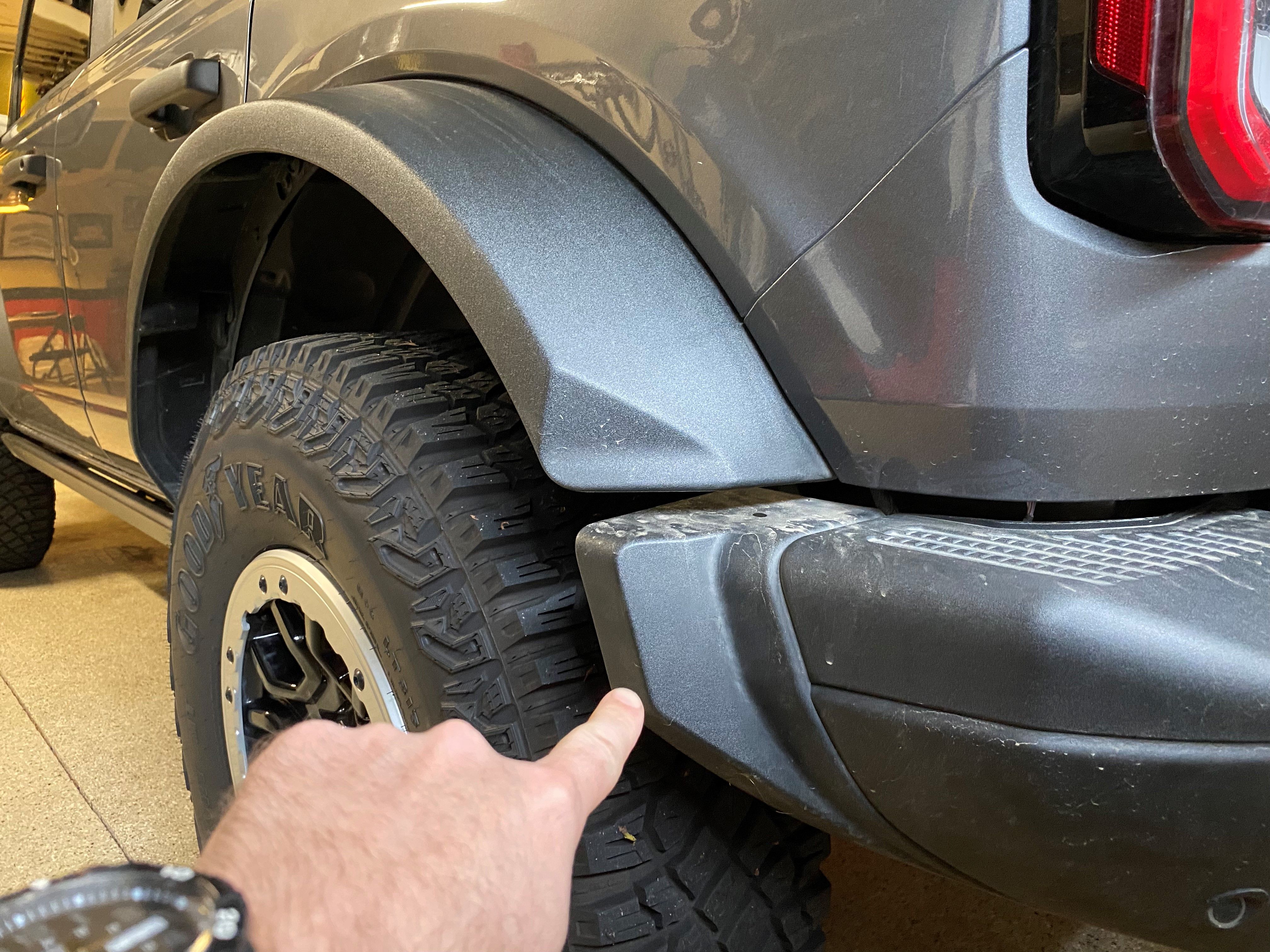 Fender Flare / Bumper Extension Question Bronco Nation
