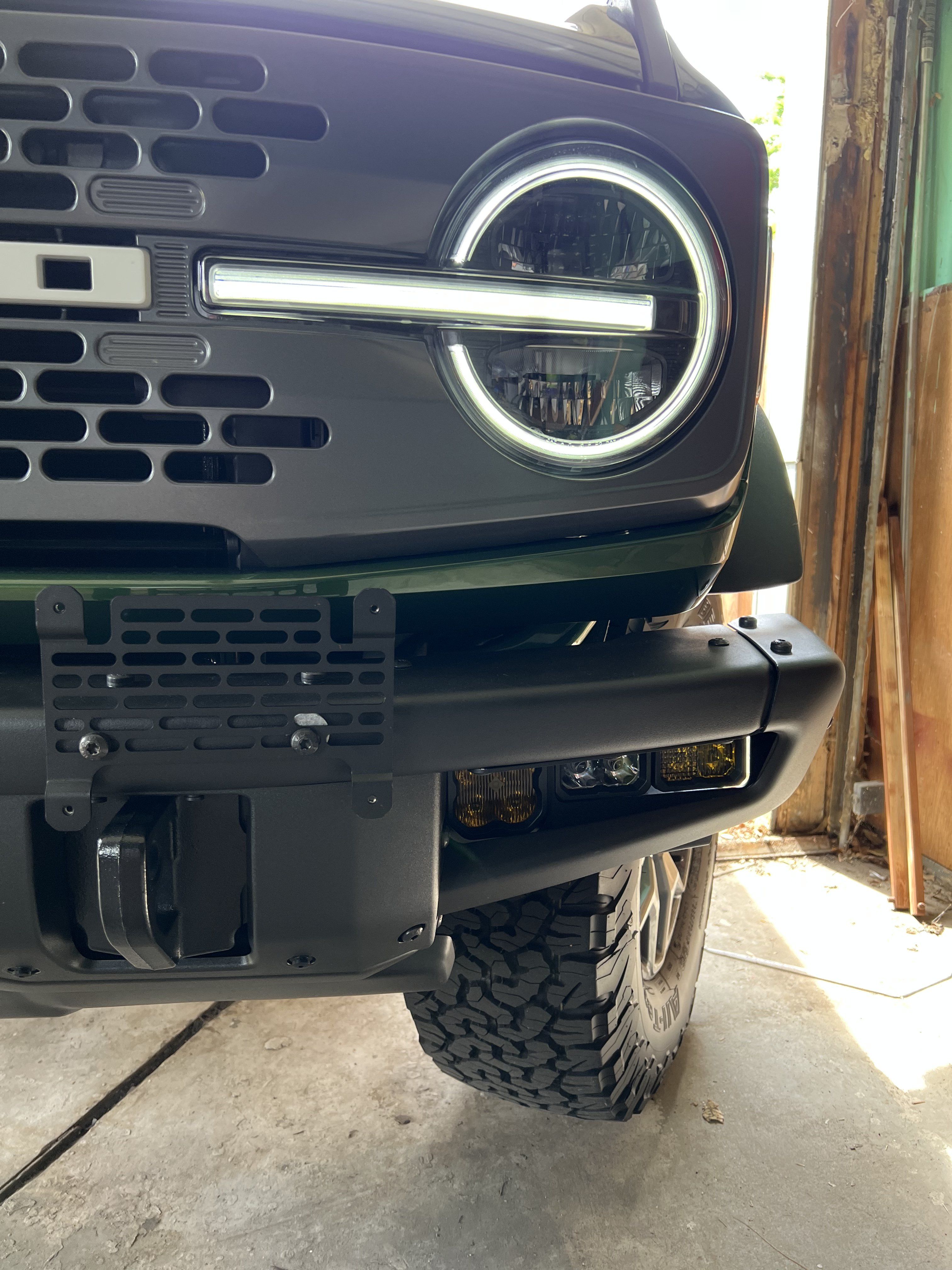 Bronco License Plate Mount  Ford Bronco (2022+) for Capable Steel Bum -  BuiltRight Industries
