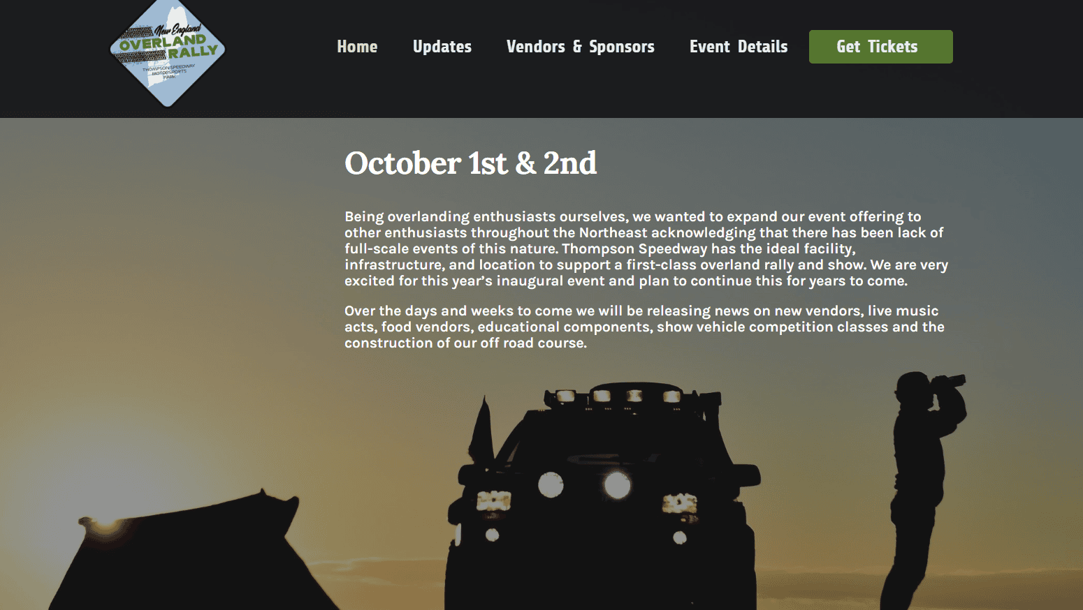 NEW ENGLAND OVERLAND EXPO OCTOBER 1st & 2nd Bronco Nation