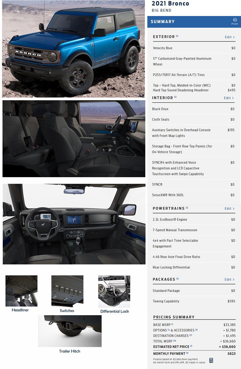 Build and Price Week - Featured User Builds - Bronco5.0 - Bronco Nation