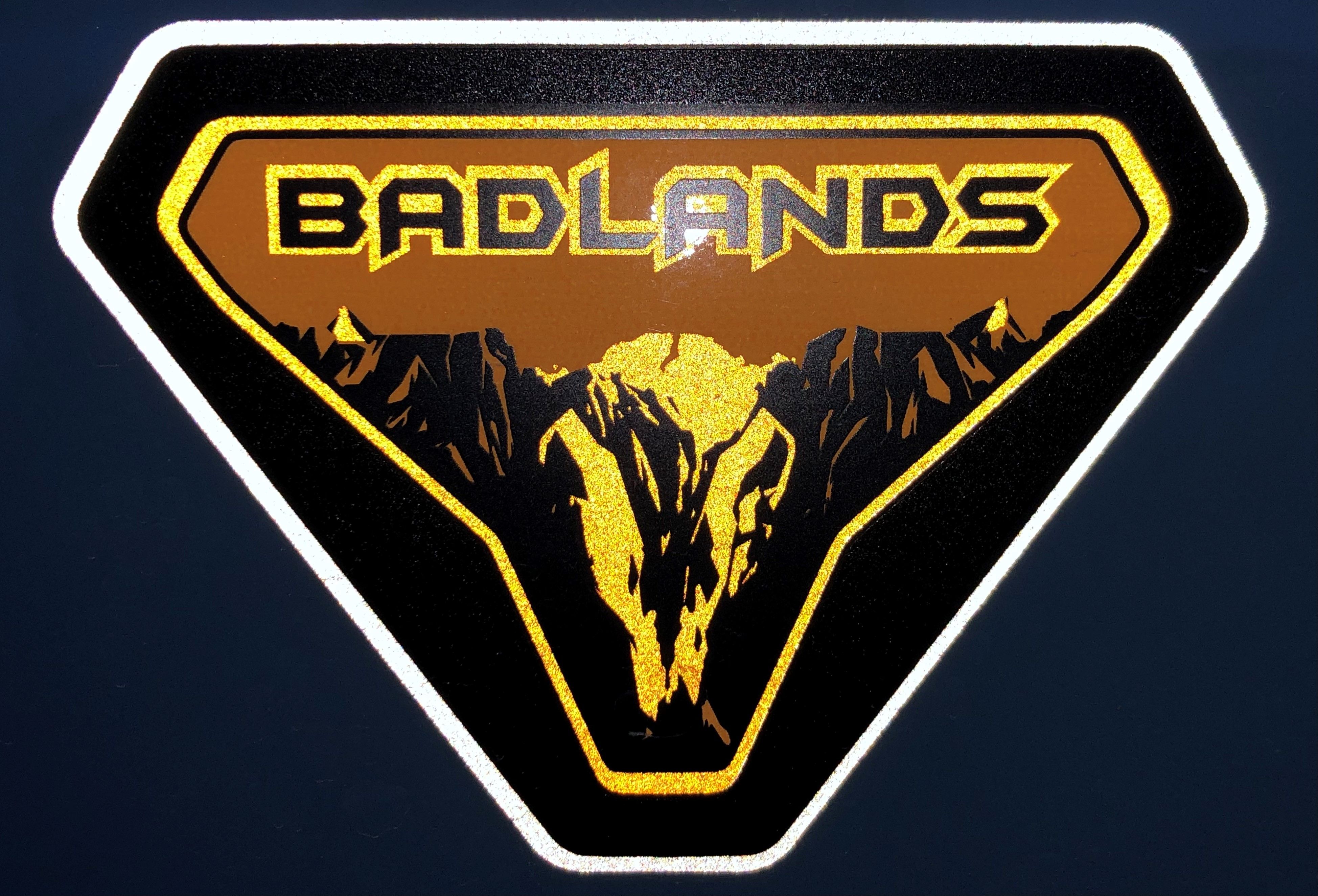Badlands Trim Badge Bronco Nation