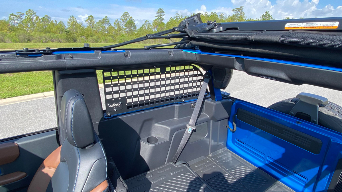 Broaddict Rear Window Molle Panel: Extend your rear space - Bronco Nation